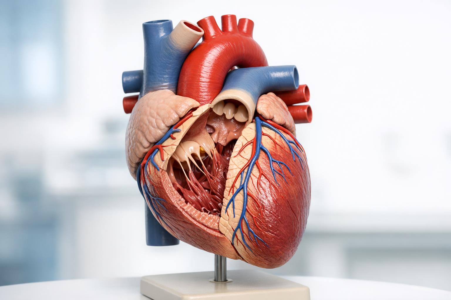 Trójwymiarowy model ludzkiego serca — demonstracja anatomii i budowy